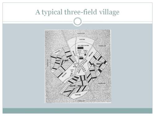 6 A typical three-field village