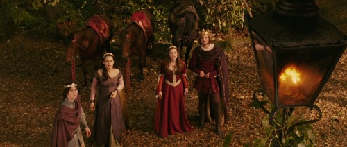 The Pevensy children and the lamppost